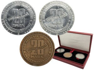Set, Lodz Ghetto, PTN Lodz Medals (3 pcs.)