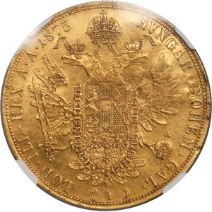 Austria, Franz Joseph I, 4 Ducat Wien 1865 A - NGC AU DETAILS