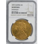 Austria, Franz Joseph I, 4 Ducat Wien 1865 A - NGC AU DETAILS