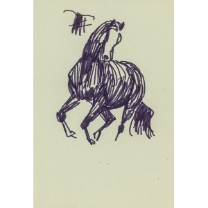 Ludwik MACIĄG (1920-2007), Skizze eines Pferdes in Bewegung