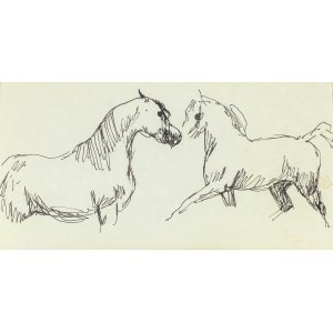 Ludwik MACIĄG (1920-2007), Skizze von Pferden