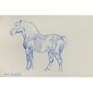 Ludwik MACIĄG (1920-2007), Sketch of a horse in a view from the left side