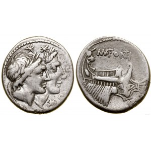 Rímska republika, denár, 108-107 pred n. l., Rím