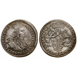 Polsko, šestipence, 1702 EPH, Lipsko