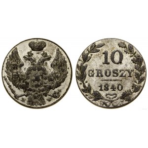 Polska, 10 groszy, 1840 MW, Warszawa