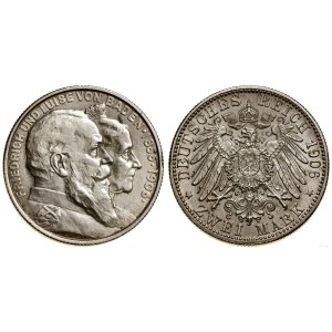 Niemcy, 2 marki, 1906, Karlsruhe