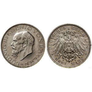 Niemcy, 3 marki, 1914 D, Monachium