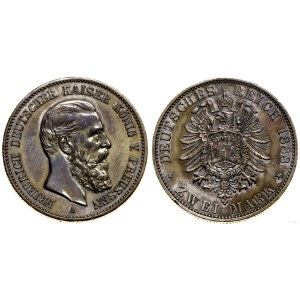 Niemcy, 2 marki, 1888 A, Berlin