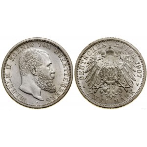 Germania, 2 marchi, 1907 F, Stoccarda