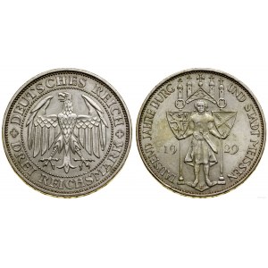 Nemecko, 3 marky, 1929 E, Muldenhütten