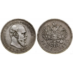 Russland, Rubel, 1893 АГ, St. Petersburg