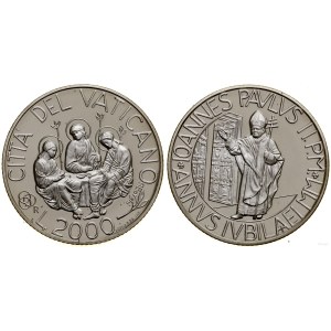 Watykan (Państwo Kościelne), 2.000 lirów, 2000 R, Rzym