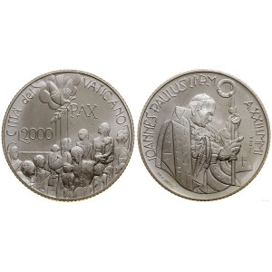 Vatican City (Church State), 2,000 lira, 2001, Rome