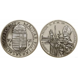 Hungary, 500 forints, 1991 BP, Budapest