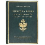 BRÜCKNER Aleksander - Polnische Literatur. Ursprünge, Entwicklung, Neuzeit. Mit 368 Abbildungen im Text. Warschau [...