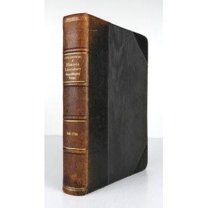 CHRZANOWSKI Ign[acy] - Historja literatury niepodległej Polski (965-1795). (With excerpts)....