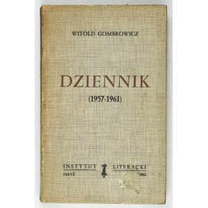 GOMBROWICZ W. - Diary (1957-1961). 1st ed. 1962