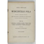 POL W. - Poetical works ... Vol. 1-4. Lvov 1921