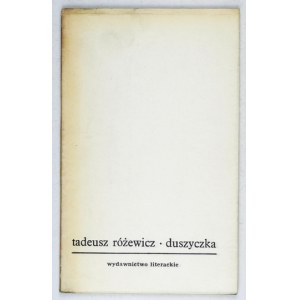 RÓŻEWICZ T. - The Soul. 1st ed. Illustrated by Jacek Gaj