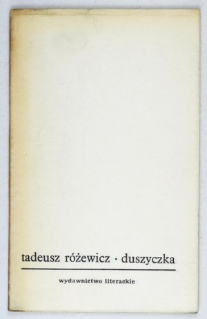 RÓŻEWICZ T. - Duszyczka. Wyd. I. Ilustr. Jacek Gaj