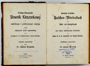 ŁUKASZEWSKI Xawery, MOSBACH August - Polnisch-deutsches Taschen-Wörterbuch zum Schul- und Handgebrauch nach den besten H...