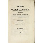 BIBLIOTEKA Warszawska. R. 1853, číslo 145: január