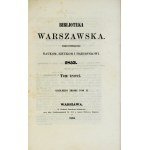 BIBLIOTEKA Warszawska. R. 1853, zošit 151: júl