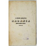 KOŁŁĄTAJ H. – Rozbiór krytyczny zasad historyi o początkach rodu ludzkiego. 1842