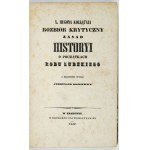 KOŁŁĄTAJ H. – Rozbiór krytyczny zasad historyi o początkach rodu ludzkiego. 1842