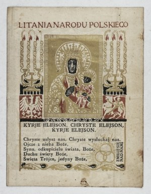 LITANIA of the Polish Nation. 1915. proj. by Jan Bukowski
