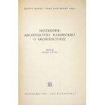 MISTRZOWIE architektury radzieckiej. Tłumaczył Józef Łucki. Warszawa 1955. Budownictwo i Architektura. 8, s. 157, [2]...