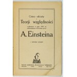 EINSTEIN Albert - Vier Vorlesungen über die Relativitätstheorie, gehalten im Mai 1922 [właśc....