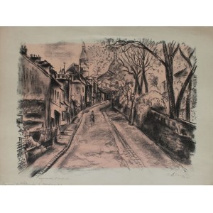 Michel Adlen (1898-1980), Rue de l&#39;Abreuvoir a Montmartre