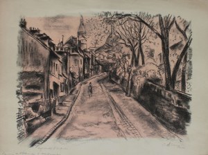 Michel Adlen (1898-1980), Rue de l'Abreuvoir a Montmartre