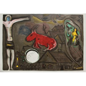Marc Chagall (1887-1985), Mistyczne Ukrzyżowanie (Derriere le Miroir no.27-28, 1950)