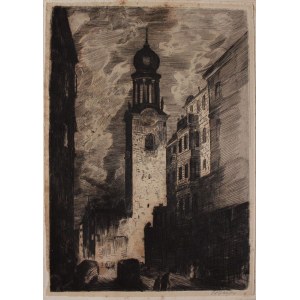 Wilhelm (Wilk) Ossecki (1892-1958), Kościół św. Marcina(z Teki &bdquo;Stary Poznań&rdquo;, 1929)