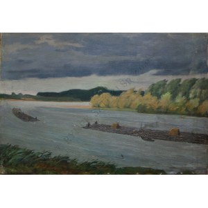 Ryszard Radwański (1873-1948), Tratwy na rzece Niemen
