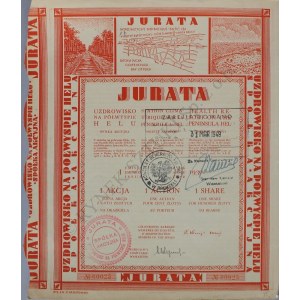 Jurata. Uzdrowisko na Półwyspie Helu S.A., 1 Akcja, I Emisja (1930)