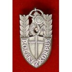 Odznaki 2 Korpusu Polskiego Polskich Sił Zbrojnych-2 szt. (Włochy, 1943-1947)