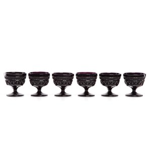 Set of hyalite goblets