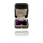 ART DECO STYLE RING 0.83CT