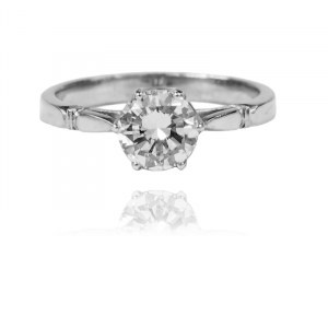PIERŚCIONEK Z BRYLANTEM ~0,80CT