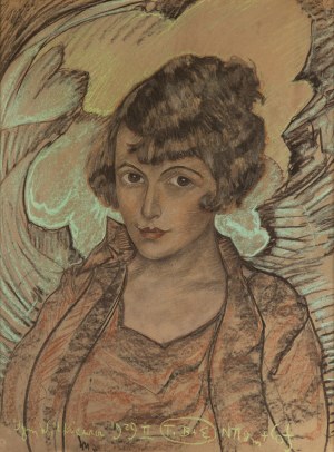 Stanisław Ignacy Witkiewicz Witkacy (1885 Warszawa - 1939 Jeziory na Polesiu), Portret kobiety, 1929