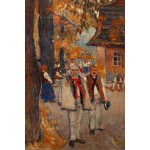 Władysław Jarocki (1879 Podhajczyki - 1965 Kraków), Highlanders in front of the church