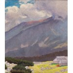 Jan Rykała (1883 Kraków - 1943 Zakopane), Mogły nad szczytami (Mists over the peaks) (Hala during halny), pre/or 1932