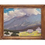 Jan Rykała (1883 Kraków - 1943 Zakopane), Mogły nad szczytami (Mists over the peaks) (Hala during halny), pre/or 1932