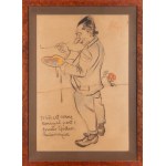 Kazimierz Sichulski (1879 Lviv - 1942 Lviv), Caricature of painter Stanislaw Kamocki, 1917