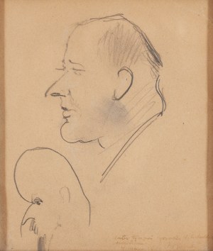 Kazimierz Sichulski (1879 Lwów - 1942 Lwów), Karykatura Jacka i Rafała Malczewskich