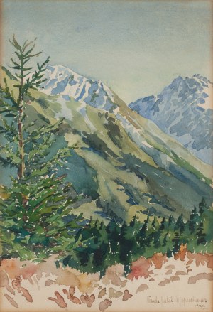 Wanda Gentil-Tippenhauer (1899 Haiti - 1965 Zakopane), Widok na Tatry latem, 1932