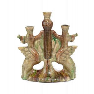 Marian Ludwik Nijinski (1910 Krakow - 1943 Krakow), Candlestick with highlanders motif